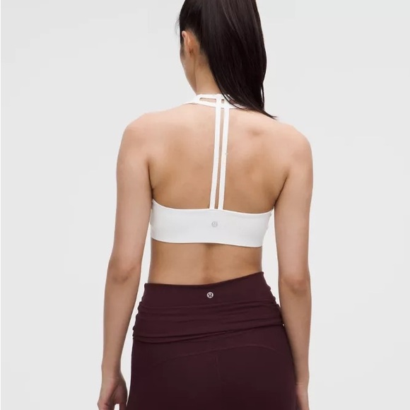 lululemon athletica Other - Lululemon FlexyFlex T-Back White Strappy Sports Bra